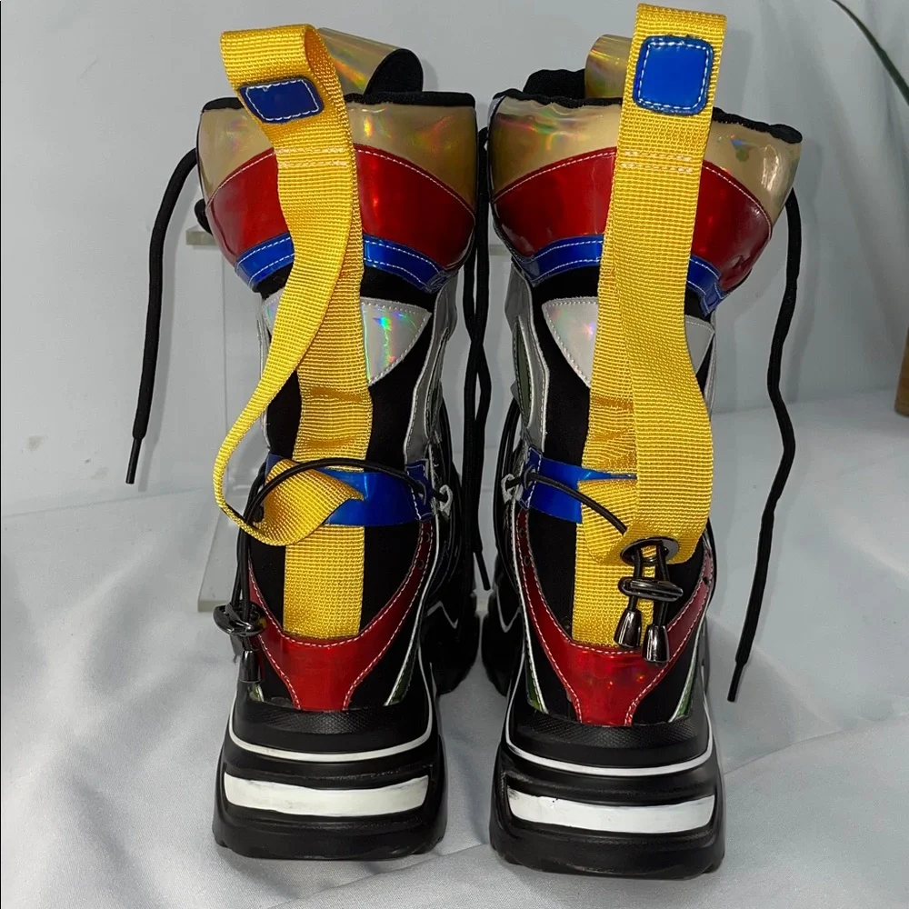 HOLOGRAPHIC HI TOP SNEAKERS FTL-02-072 - Picture 5 of 9